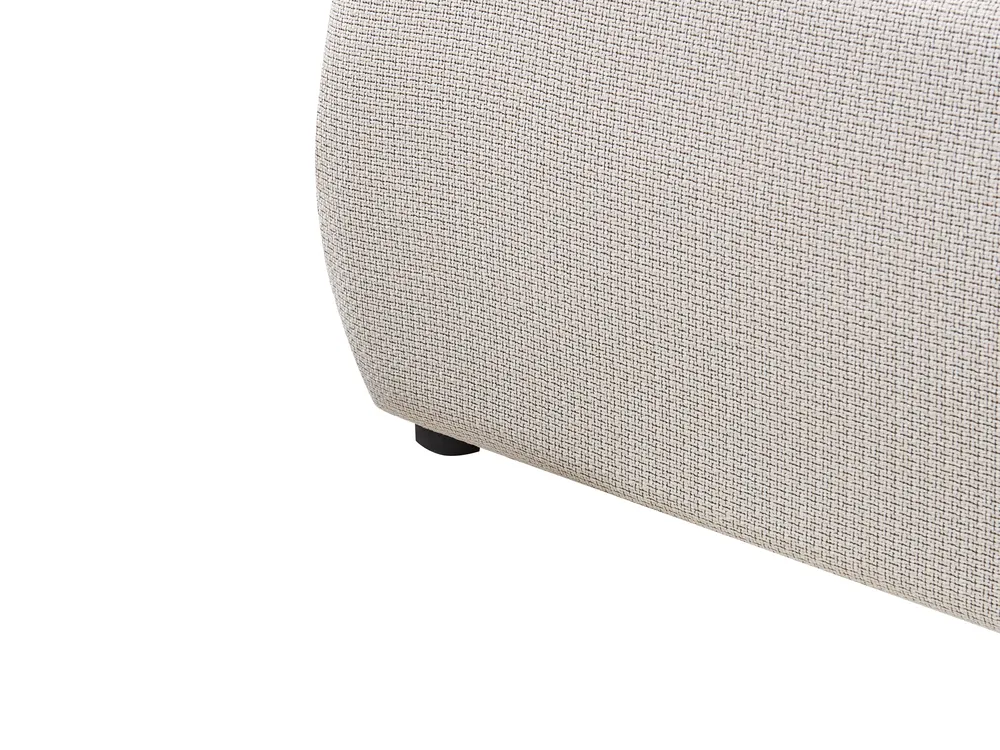 Ottoman Bed BAJONNA Fabric Beige 160 x 200 cm (EU King Size)_970677
