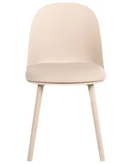 Set med 2 matstolar ANKENY Konstläder Beige_1107535