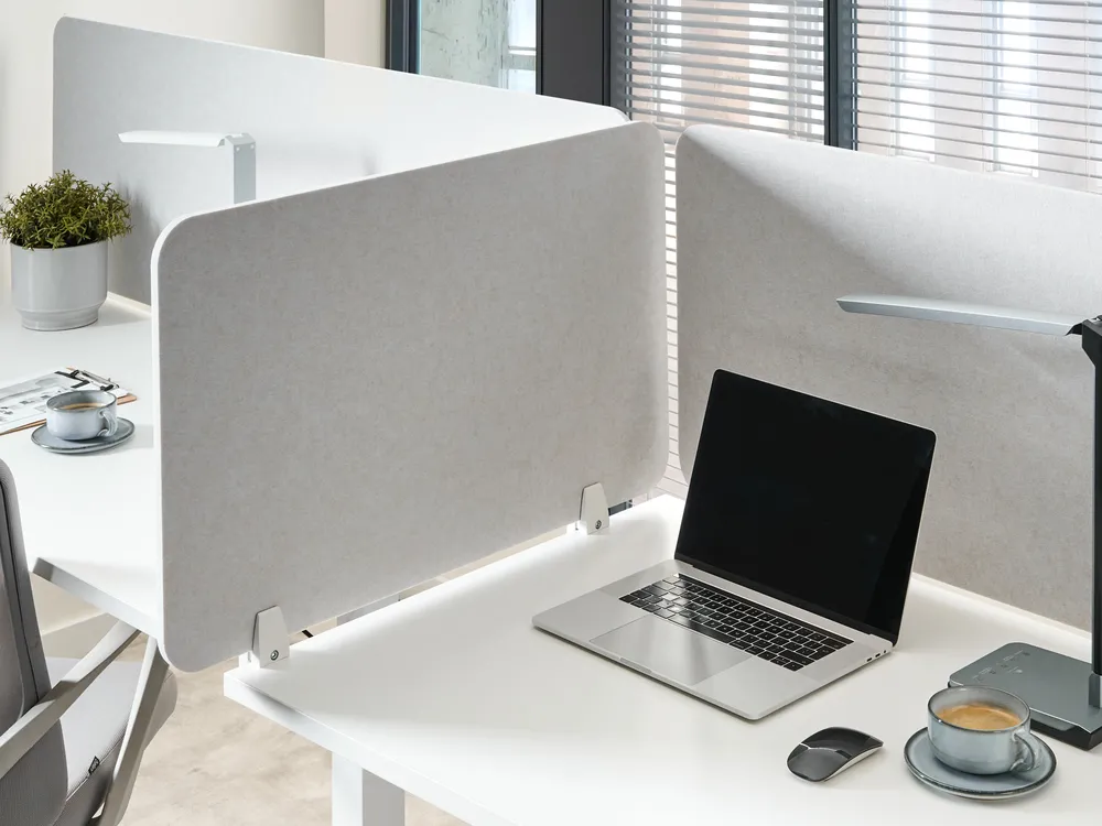 Desk Screen SPLIT 80 x 50 cm Off-White