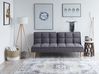 Sofa Bed 3 Seater SILJAN Fabric Dark Grey