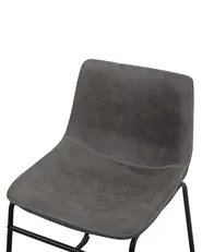 Set med 2 matstolar BATAVIA Mörkgrå_725088