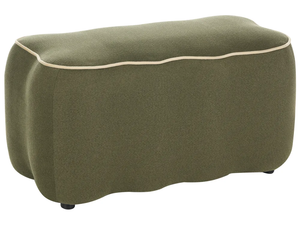 Upholstered Bench JUNO Fabric Green