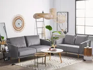 Soffa 3-sits MAURA Sammet Grå_789188