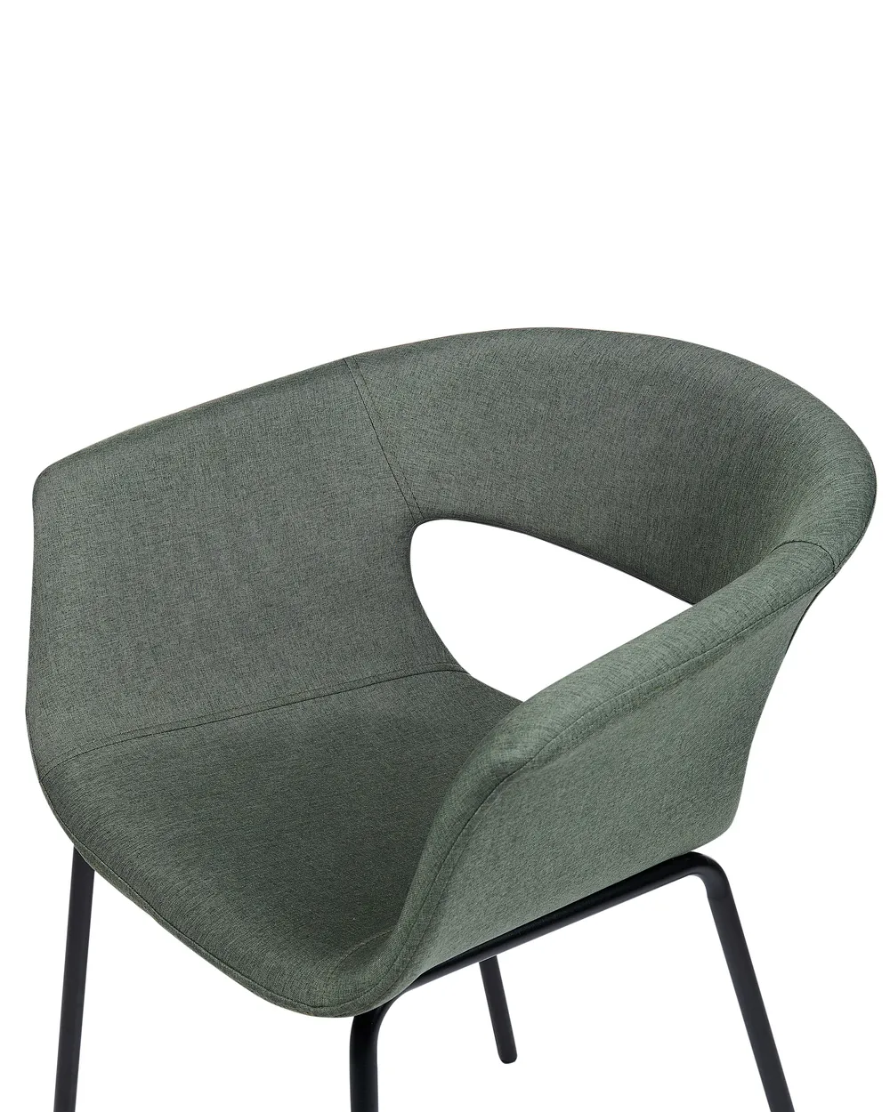 Set of 2 Dining Chairs ELMA Dark Green_884601