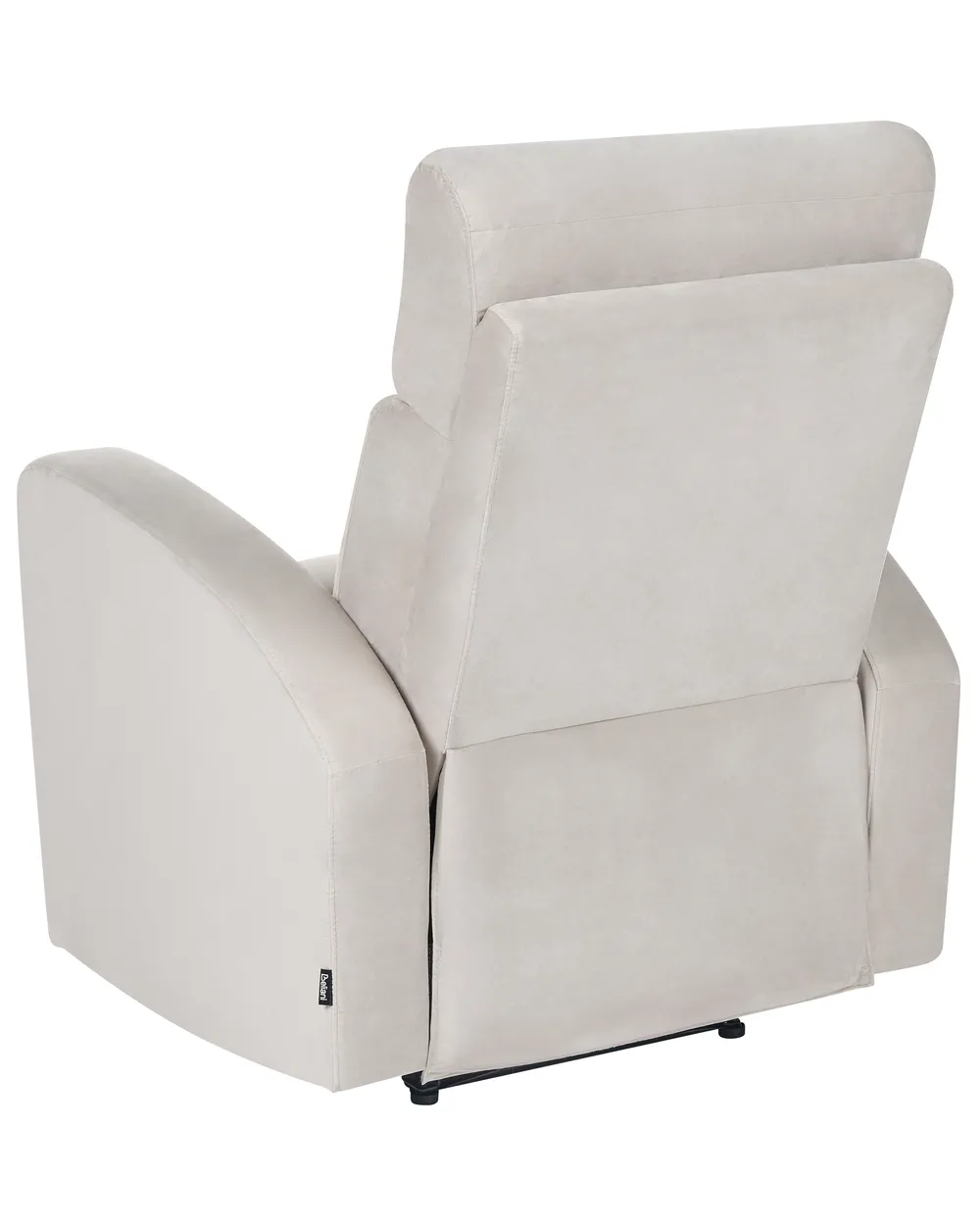Reclinerfåtölj VERDAL Inklusive fotstöd Sammet Beige_1081142