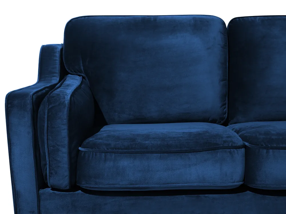 Sofa 3 Seater LOKKA Velvet Navy Blue_704386