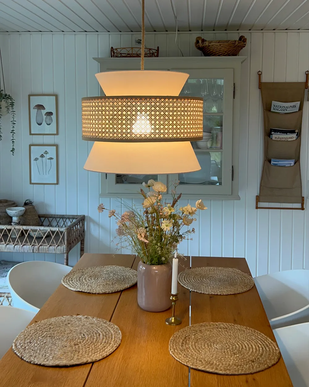 Pendant Lamp LUYANO Rattan Beige_928856