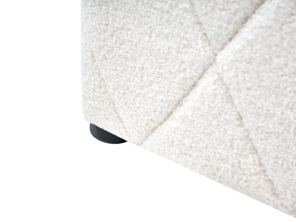 Säng med förvaring ROCHEFORT Bouclé Off-White 160 x 200 cm_993768