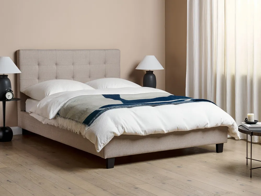 Bed Fabric LA ROCHELLE 140 x 200 cm (EU Double) Light Grey