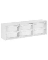 Wall Shelf with Storage Boxes TOBIN White_947460