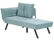 Left-Hand Chaise Longue ROCAMADOUR Fabric Light Blue_1029295