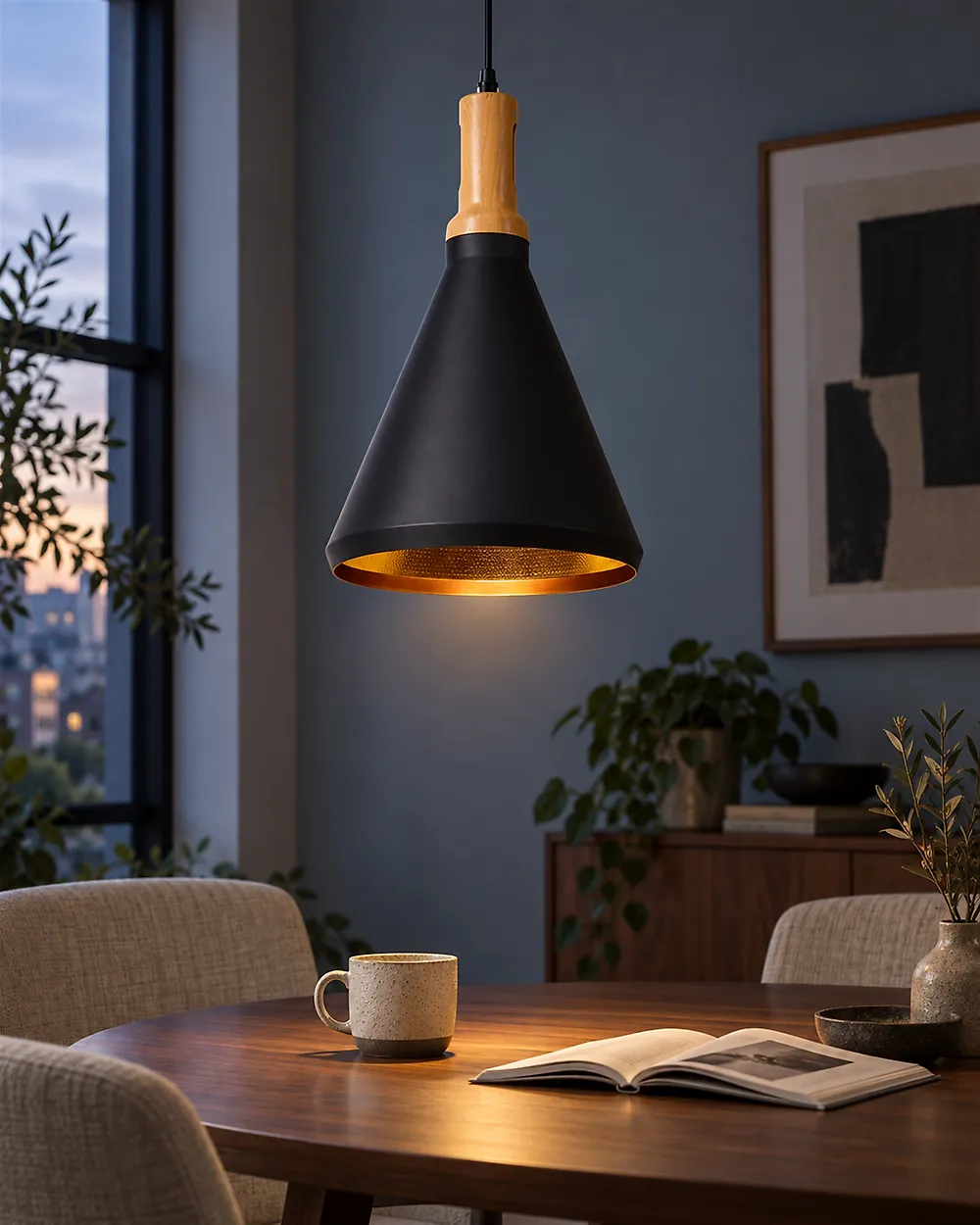 Pendant Lamp MACKENZIE Metal Black_1178107