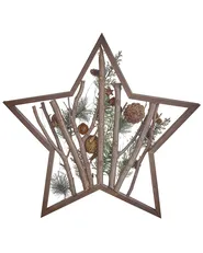 Julpynt LED DOKKA 46 cm Stjärna Brun_832520
