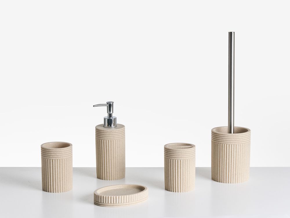 Set med badrumstillbehör i 5 delar CHANCAY Ljusbeige