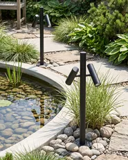 Outdoor LED Bollard Lamp FLUVIA Black_1103972
