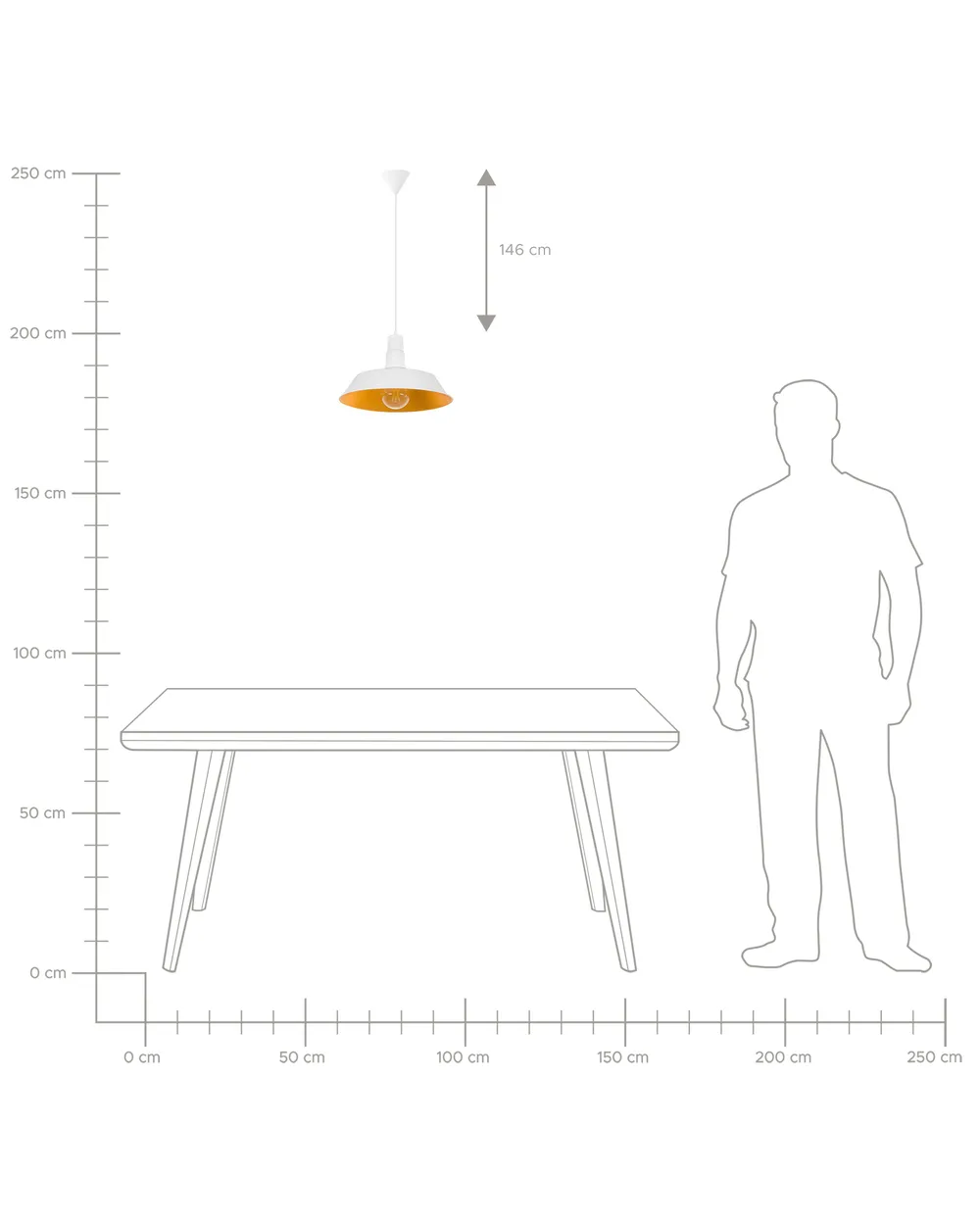 Pendant Lamp BAYOU Metal White_817322