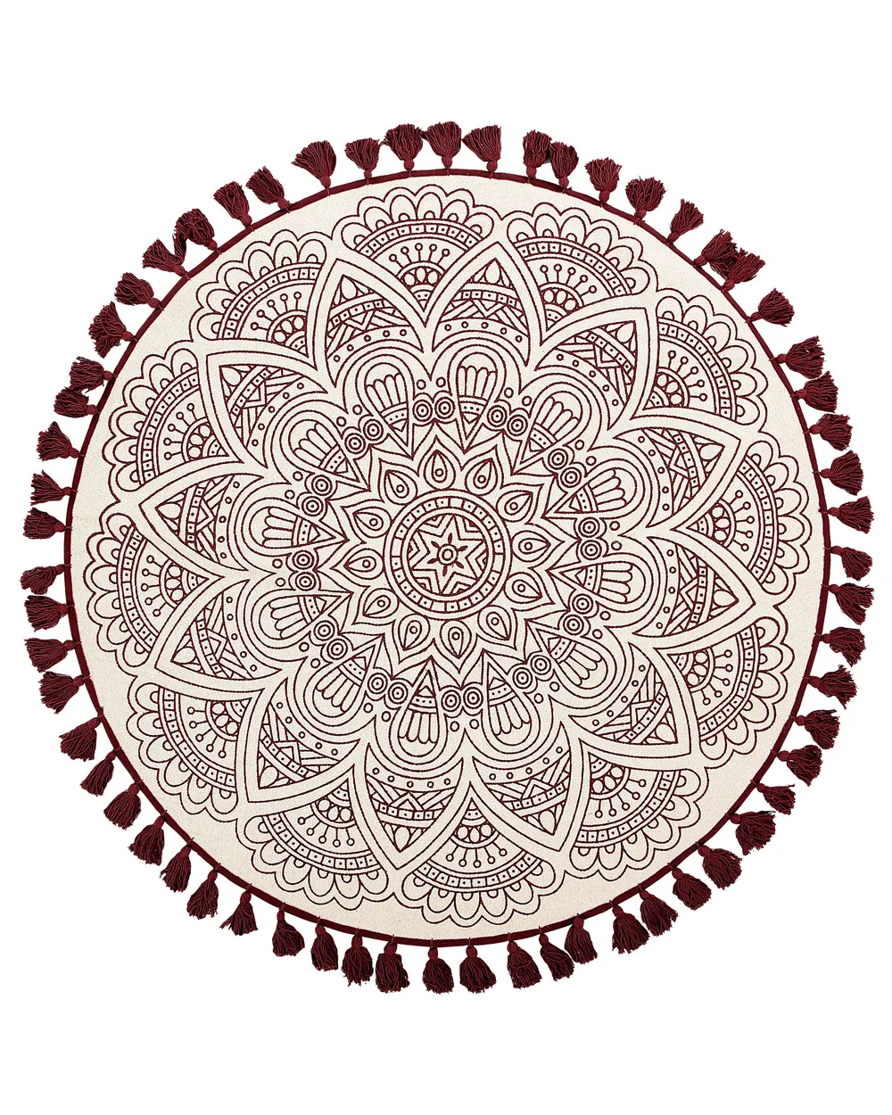 Rug AYAKLI Red ø 120 cm Cotton