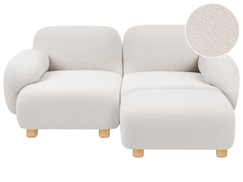 Modular Sofa 2 Seater AMLI with Ottoman Boucle Off-White