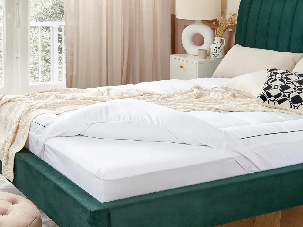 Polyester Mattress Topper MULHACEN 160 x 200 cm (EU King Size)_835052