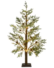 Outdoor Decoration LED LAUGARAS 150 cm Christmas Tree Green_1025665