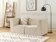Modular Sofa 2 Seater LEMVIG Corduroy Light Beige_875024