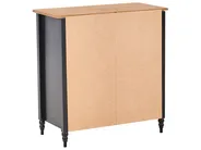 5 Drawer Chest SHILLINGTON Pine Wood Black_966222