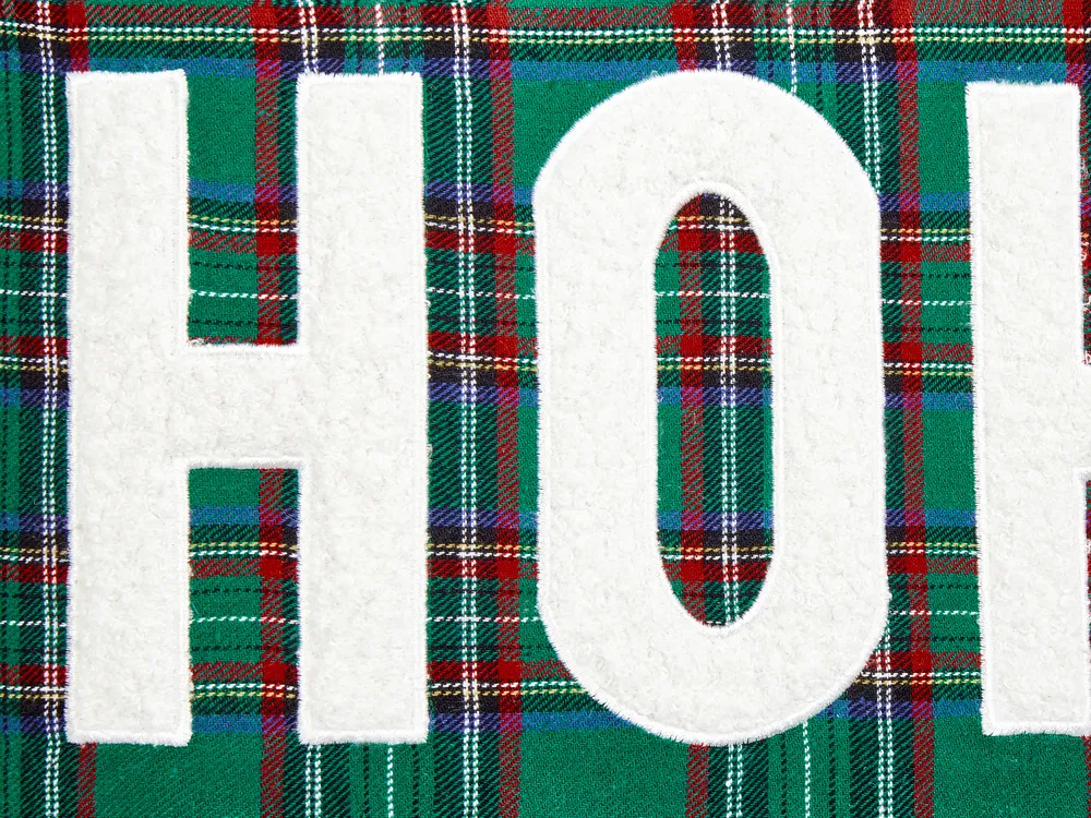 Set of 2 Decorative Cushions JOYCANDY 45 x 45 cm Green Christmas Motif_946841