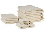 Set of 9 Towels ATIU Terry Cotton Beige_1067907