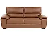 Sofa 3 Seater VOGAR Faux Leather Golden Brown
