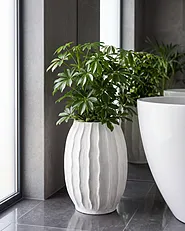Plant Pot LUNGAU 35 cm White_1161853