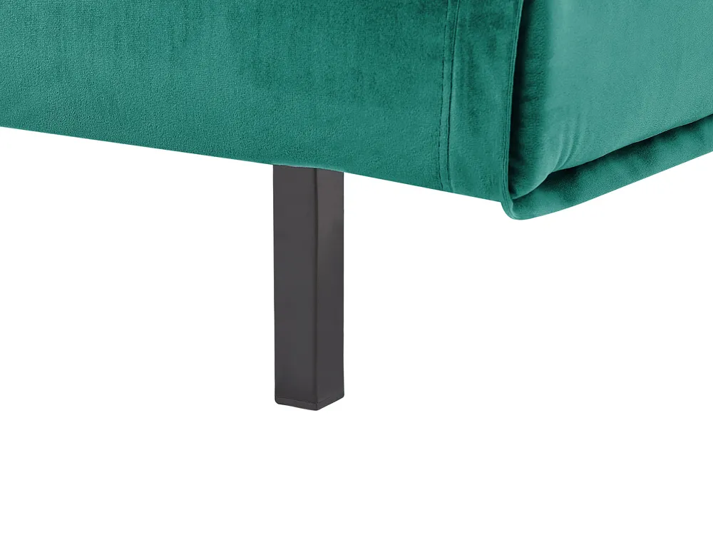 Living Room Set 3 Seater VESTFOLD Velvet Dark Green_808902