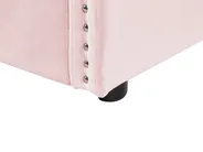 Trundle Bed Velvet TROYES 90 x 200 cm (EU Single) Pastel Pink_837096