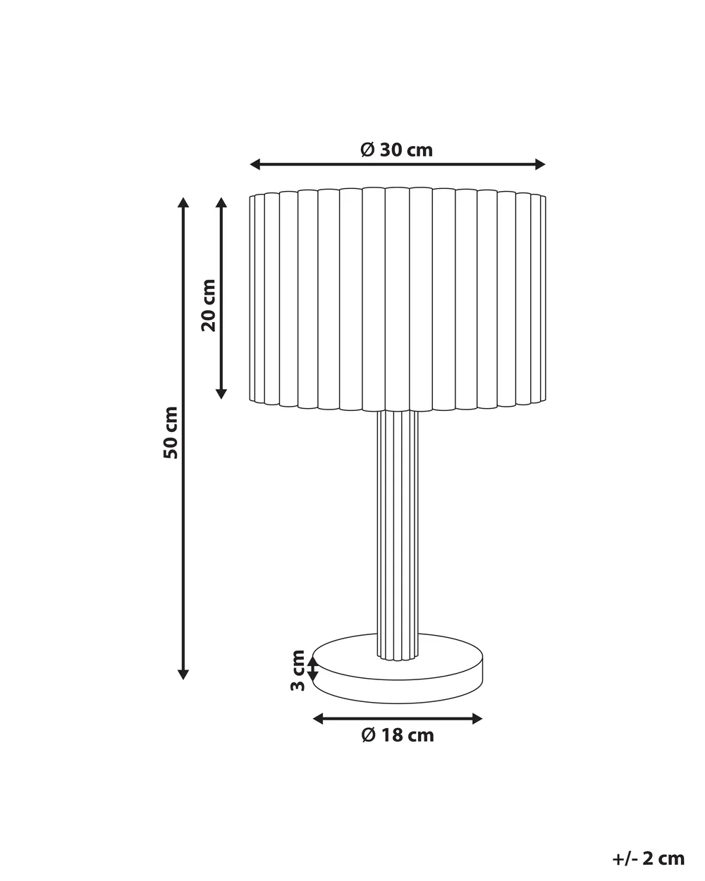Bordslampa BELESSA Linne Ljusbeige_1016955
