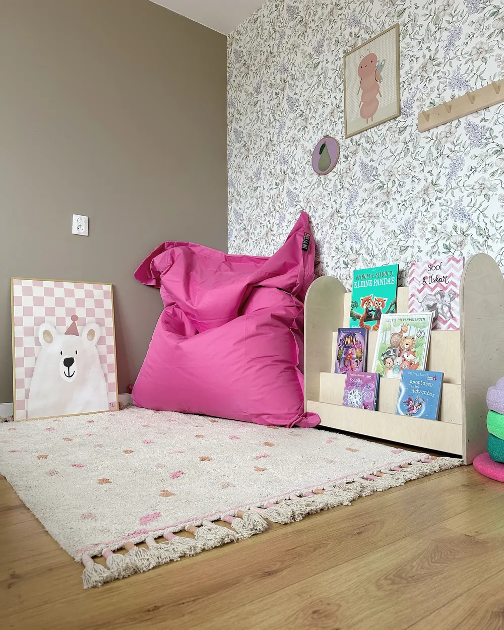 Sittsäck 300 L FUZZY 140 cm 180 cm Fuchsia_951612