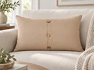 Koristetyynysetti 2 kpl BANORI 30 x 50 cm Pellava Beige Hillitty_1178826