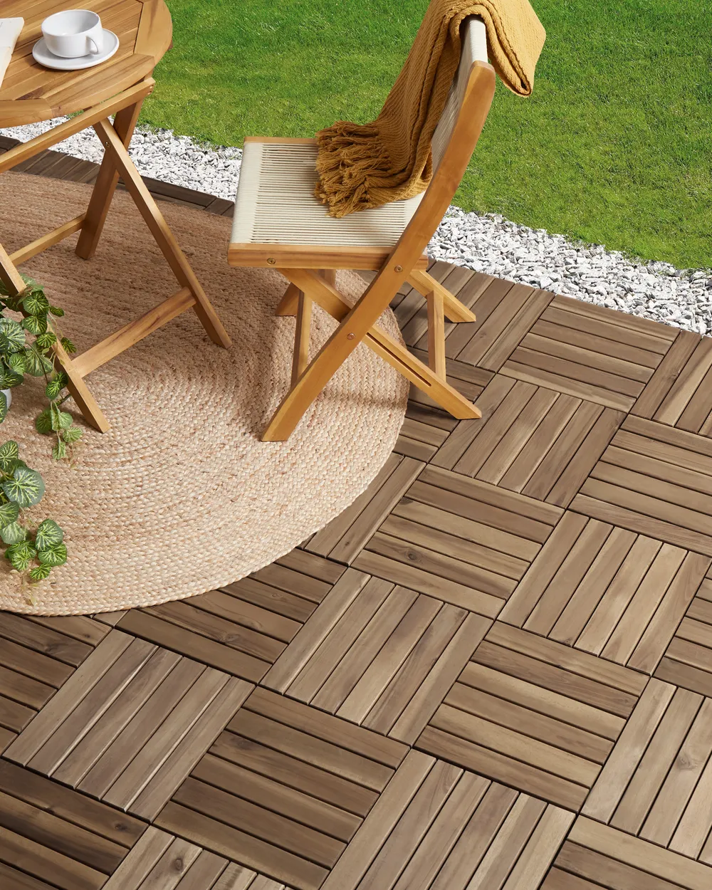 Outdoor Flooring ACCETTURA Certified Acacia Wood Natural