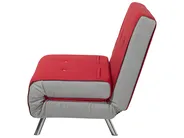 Single Sofa Bed FARRIS Fabric Red_700065