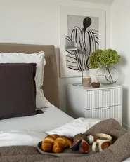 Säng med förvaring LAVAUR Bouclé Taupe 180 x 200 cm_1026158