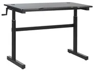 Manual Adjustable Gaming Desk DURBIN 120 cm 60 cm RGB LED Black_795727