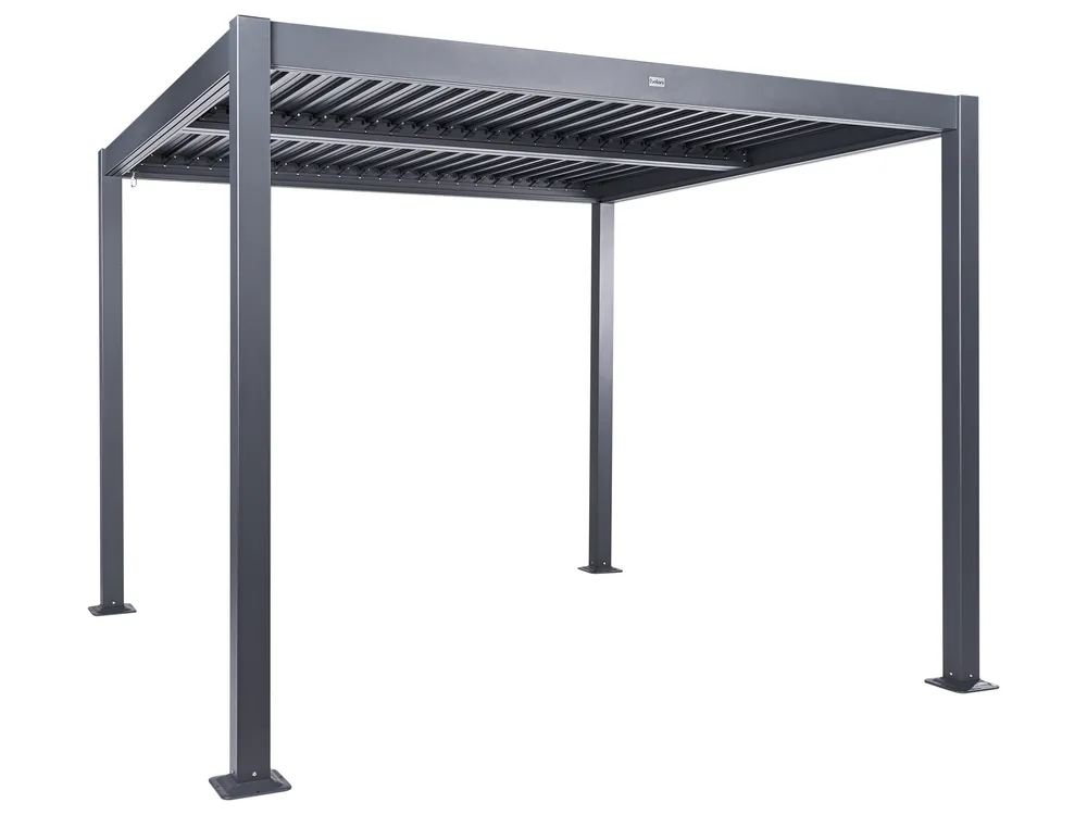 Paviljonki FORNOLI 296 cm 296 cm Metalli Musta_932953