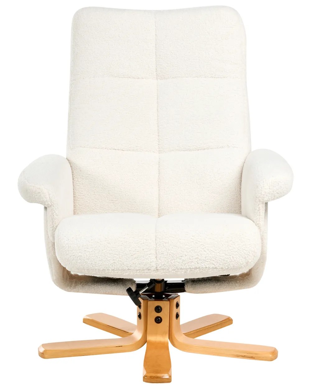 Reclinerfåtölj EPSE med fotpall Bouclé Off-White_1003266