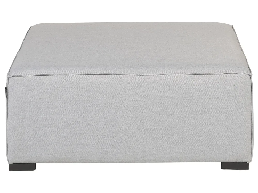 Garden Sofa with Ottoman 4 Seater AREZZO Modular Light Grey_867552