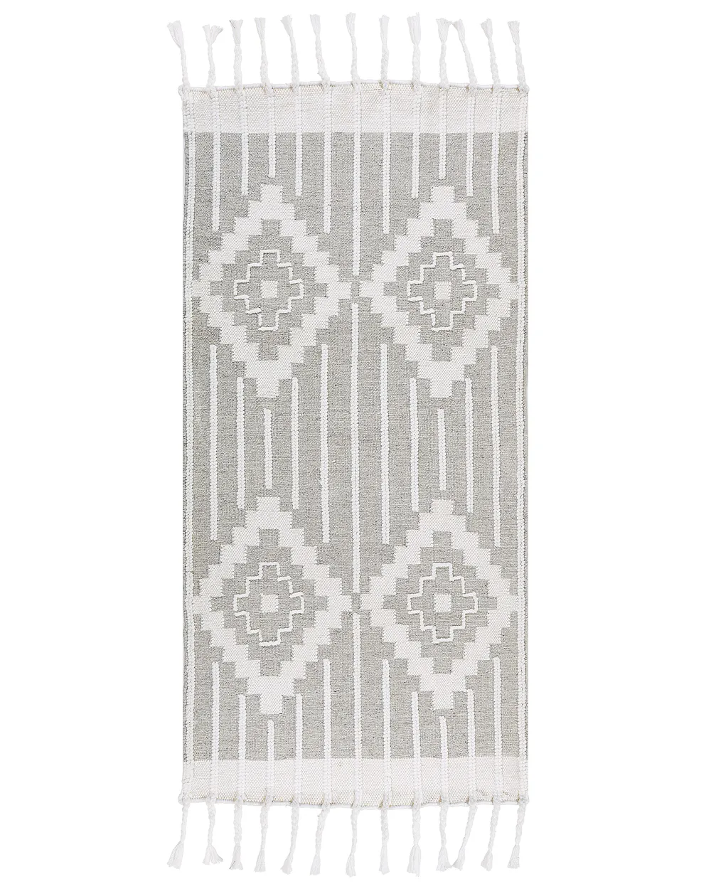 Outdoor Area Rug Grey and White TABIAT Various Sizes