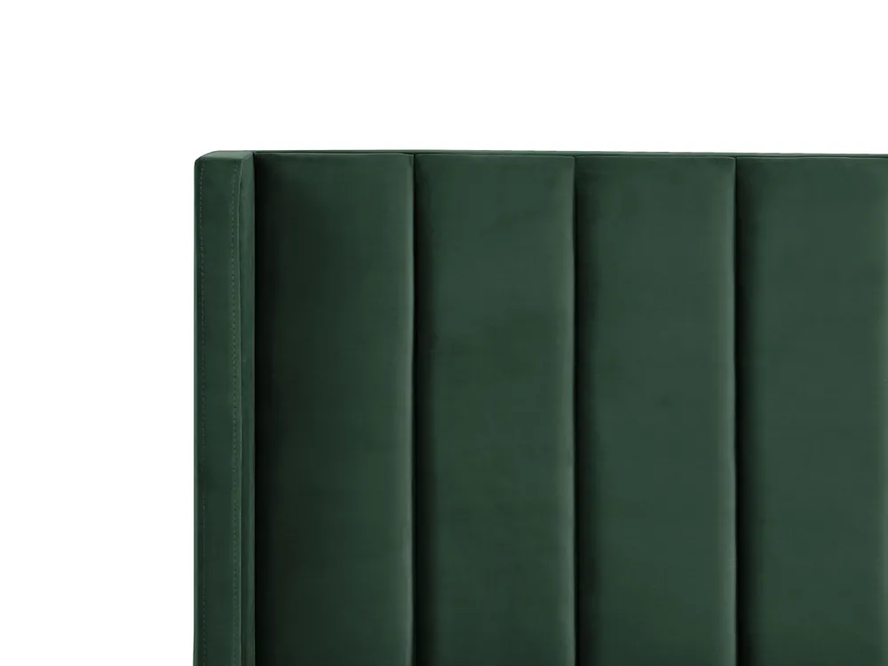 Bed Velvet VILLETTE 140 x 200 cm (EU Double) Dark Green_832666