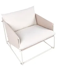 Puutarhatuoli pehmusteella PONTE Metalli Vaaleanbeige_1013289