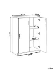 Storage Unit ZEHNA Light Brown/ White_980087