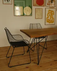 Set of 2 Dining Chairs ANNAPOLIS Metal Black_949348