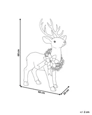 Joulukoriste JANAKKALA 68 cm Poro Valkoinen_1172476