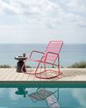 Garden Rocking Chair TURI Metal Pink