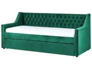 Trundle Bed Velvet MONTARGIS 90 x 200 cm (EU Single) Emerald Green_827009